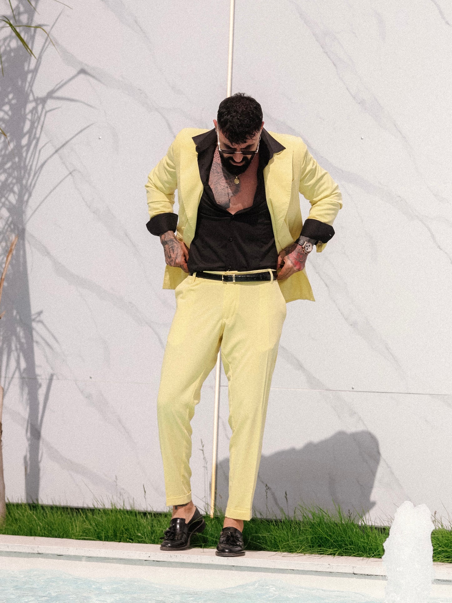 Abito Doppio Petto giallo