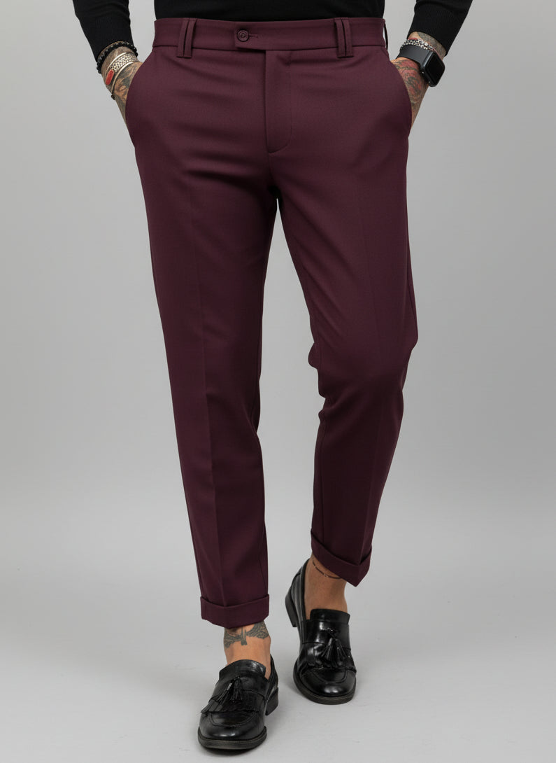Pantalone Capri Bordeaux