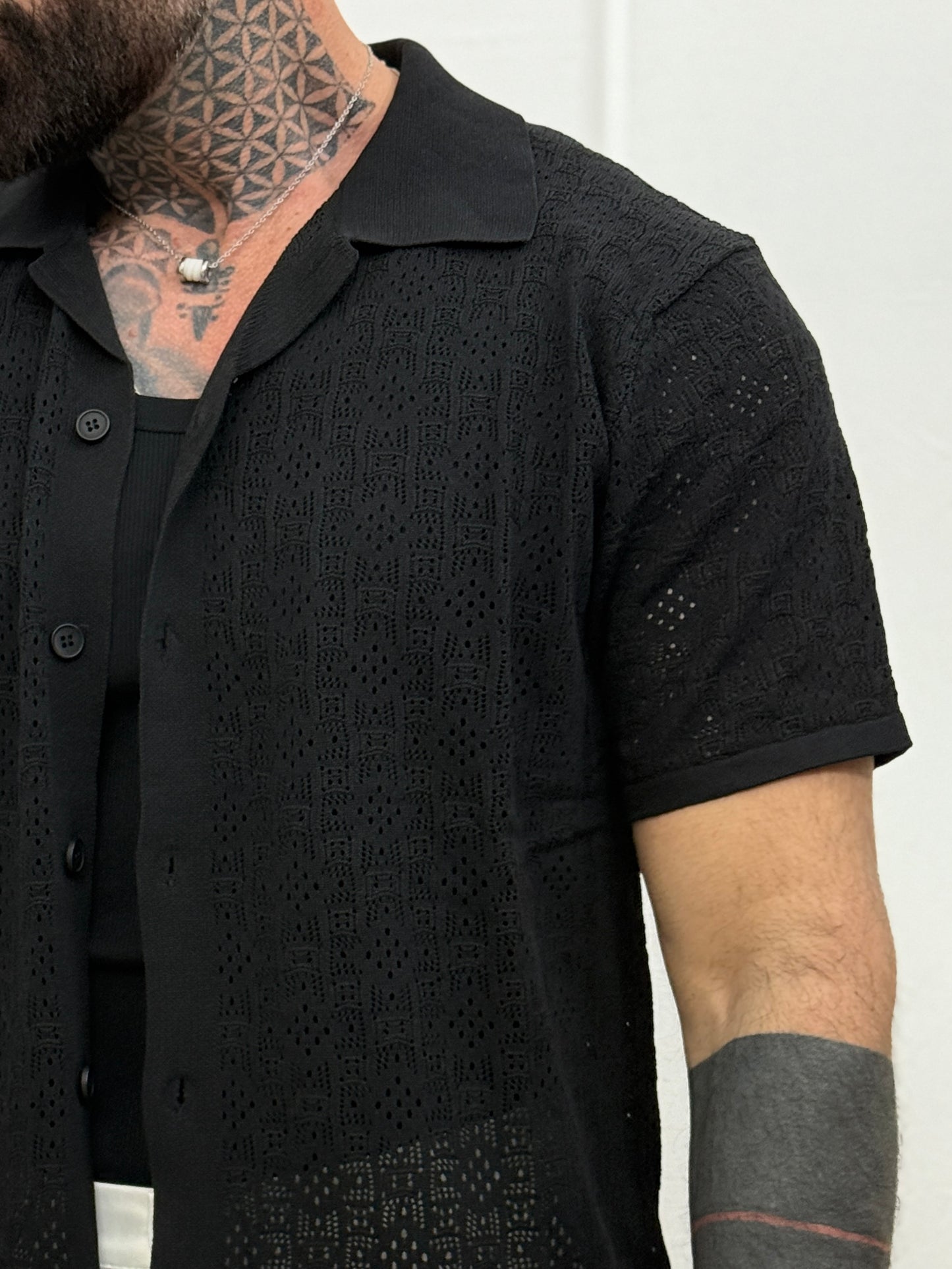 Cardigan in Filè Nero