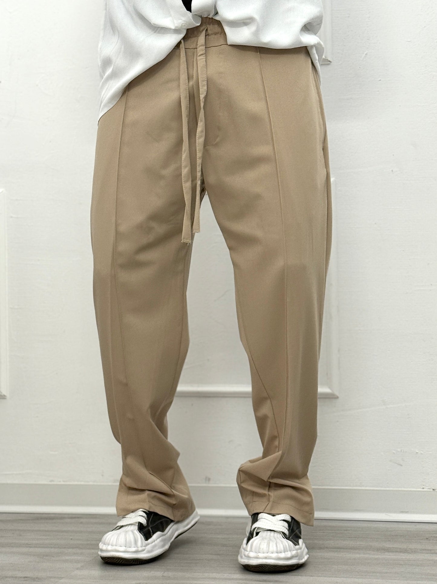 Pantalaccio fashion fondo ampio spacchetto sabbia