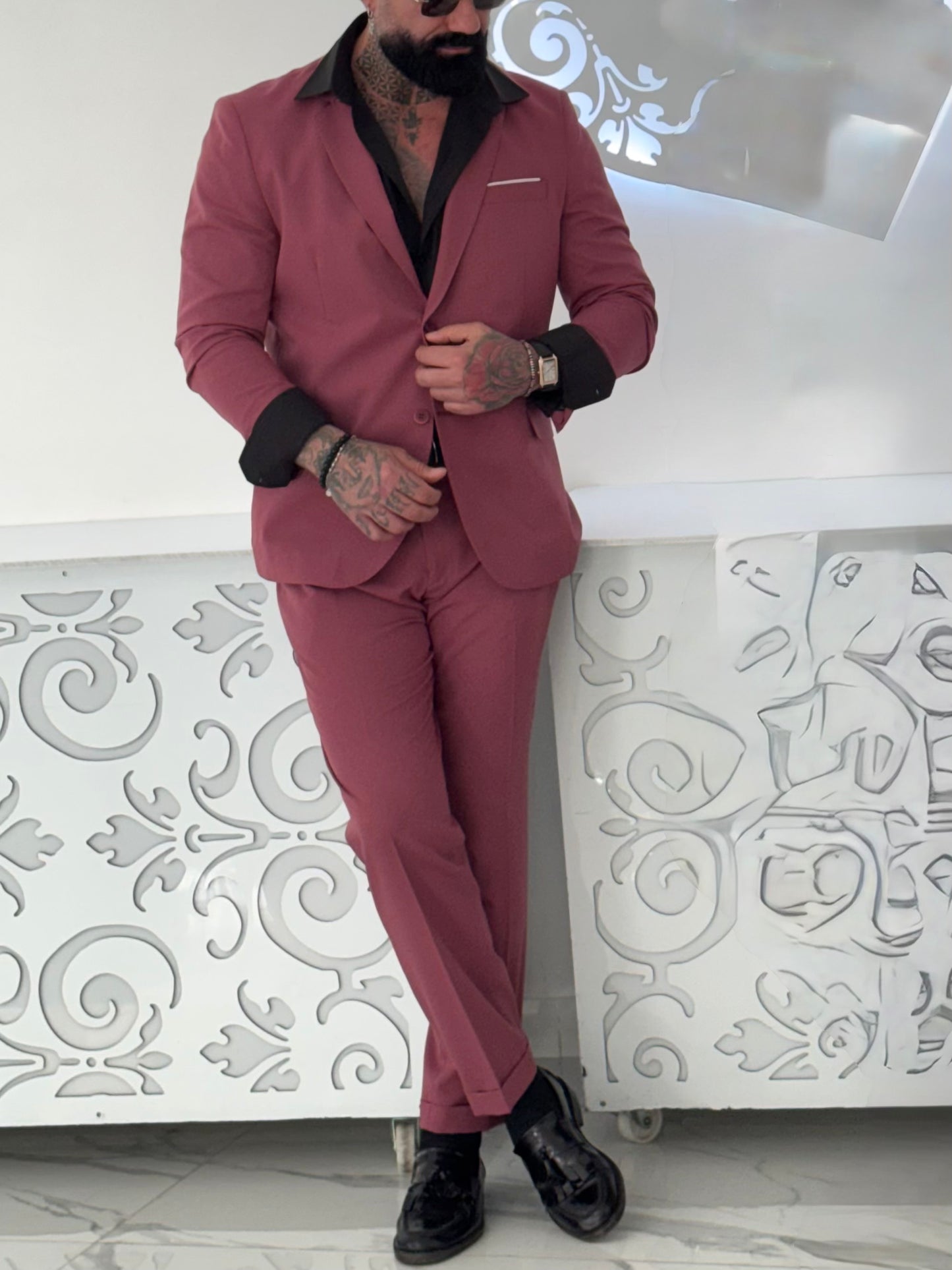 Abito Monopetto Harrison Borgogna