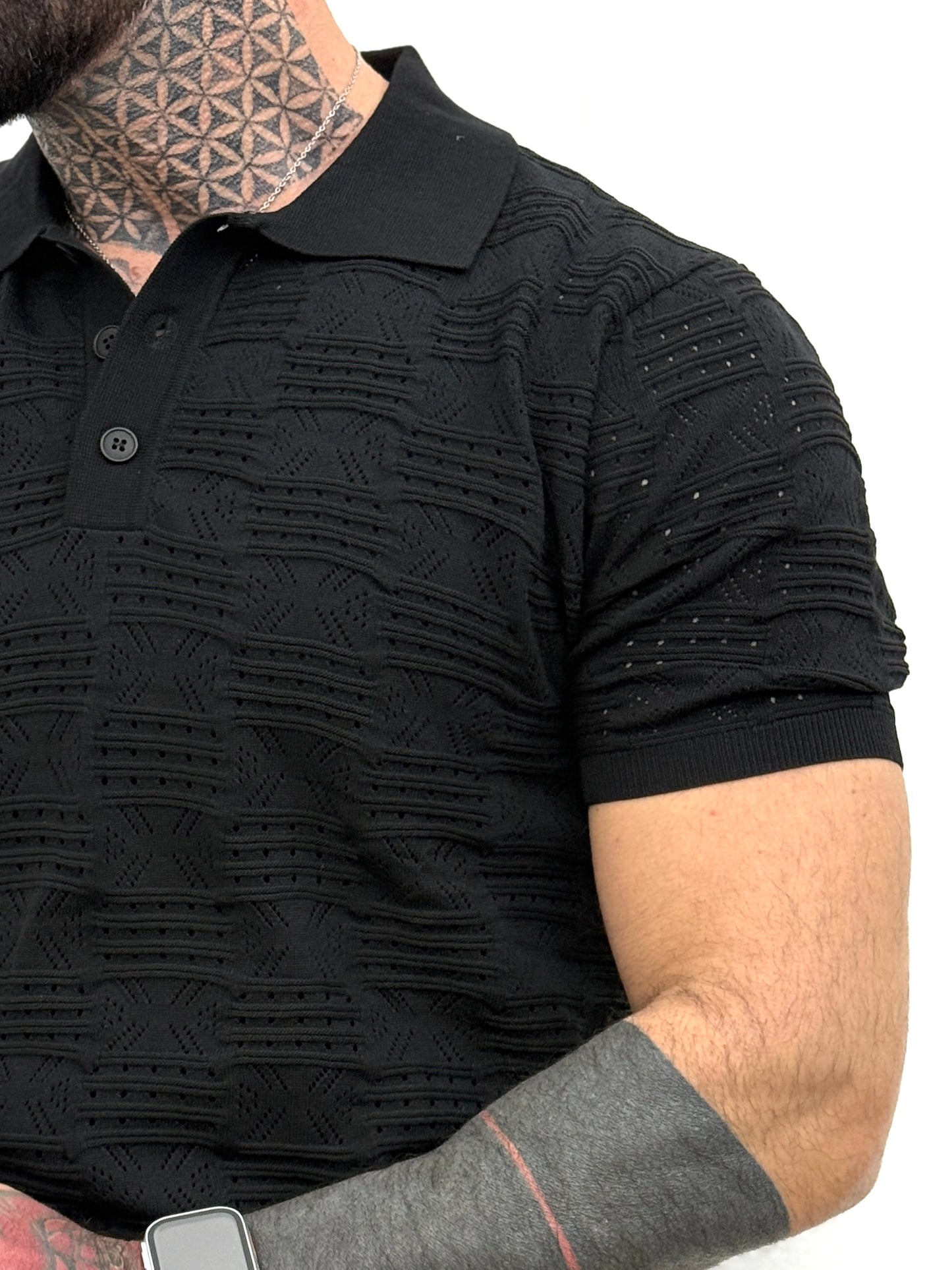 Polo in Filè nera