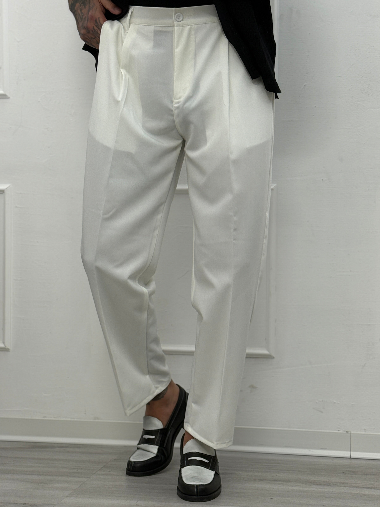 Pantalone Old Money Bianco