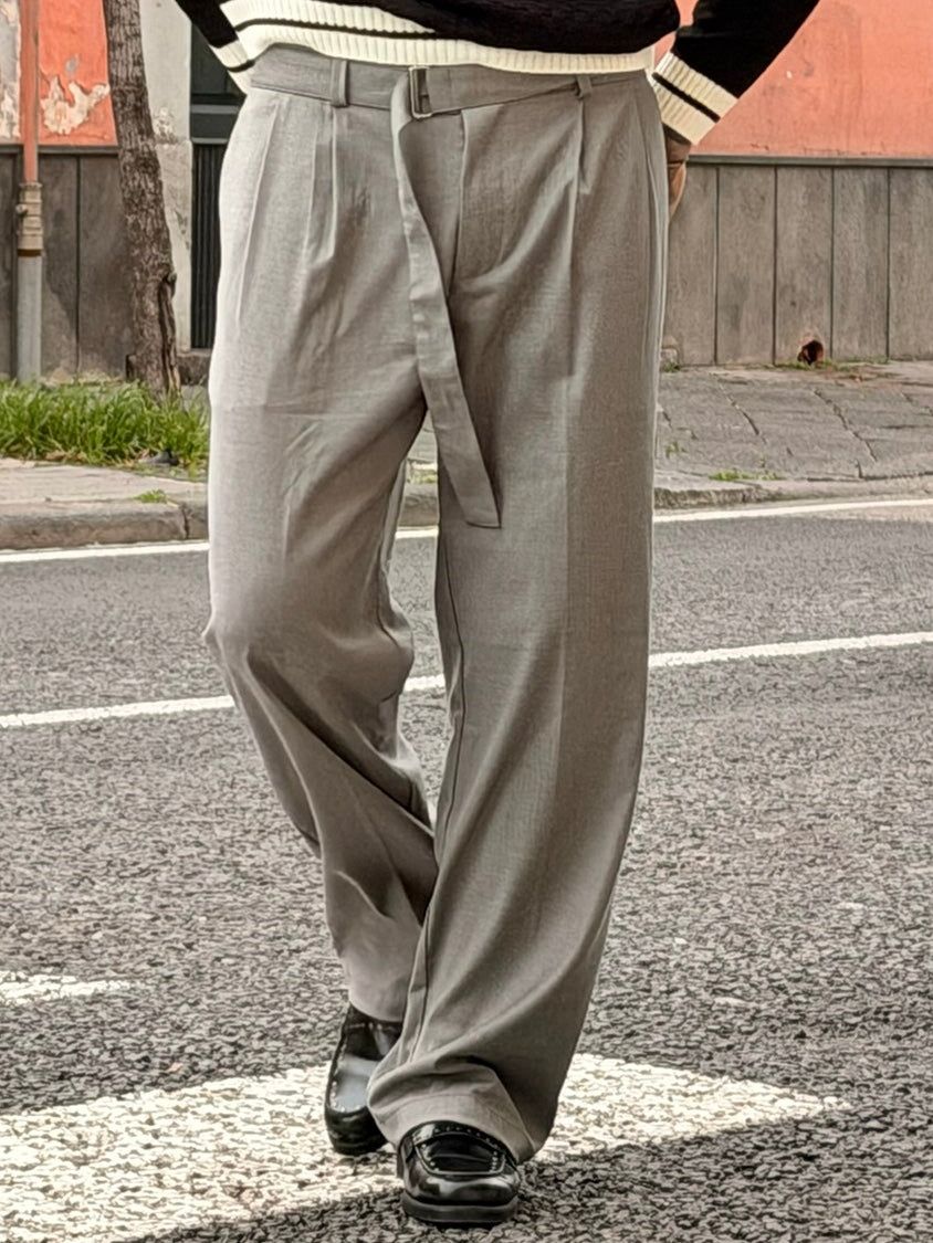 Pantalone Pisa Grigio Wide Fit