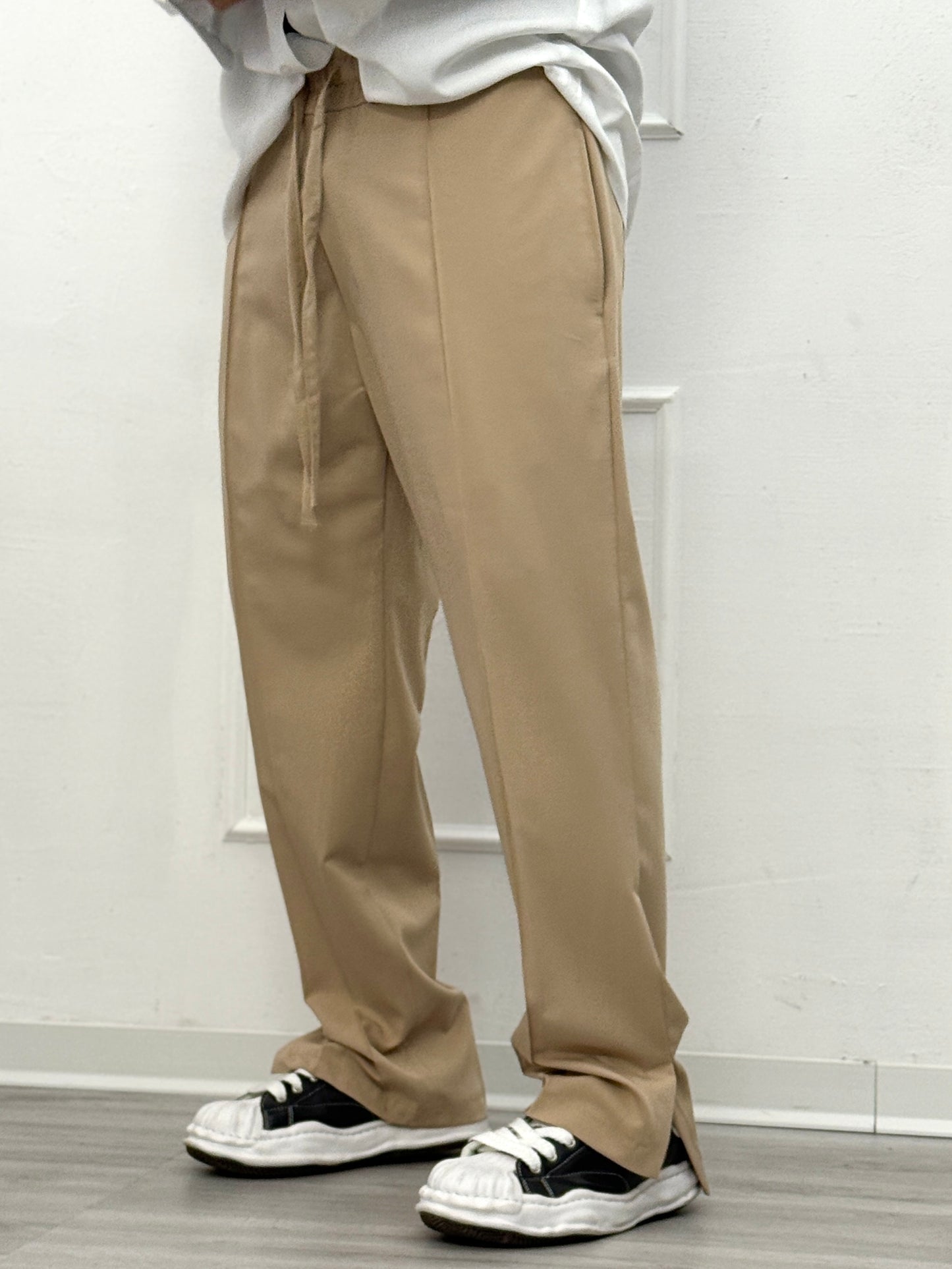 Pantalaccio fashion fondo ampio spacchetto sabbia