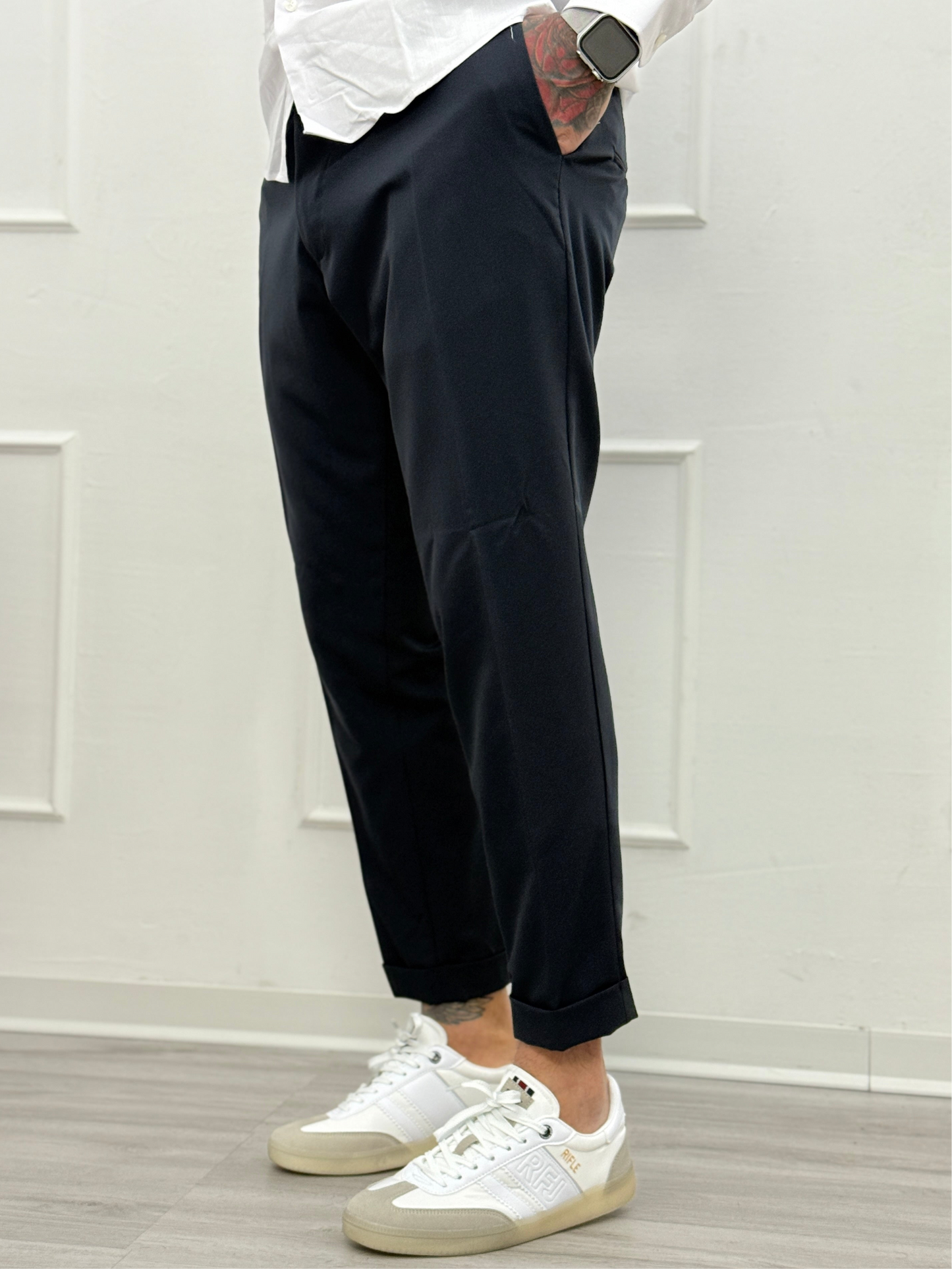 Pantalone Capri Blu navy
