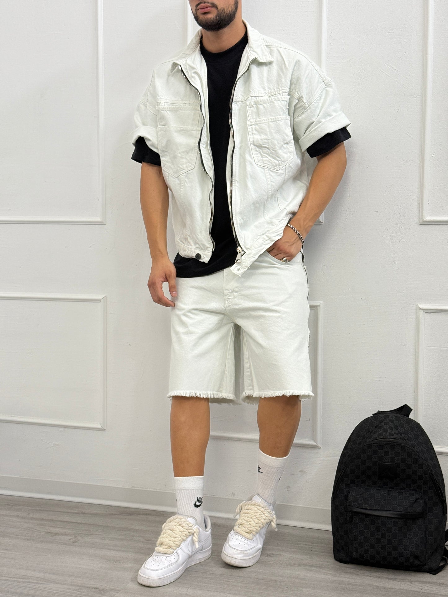 Coordinato Jeans passion white