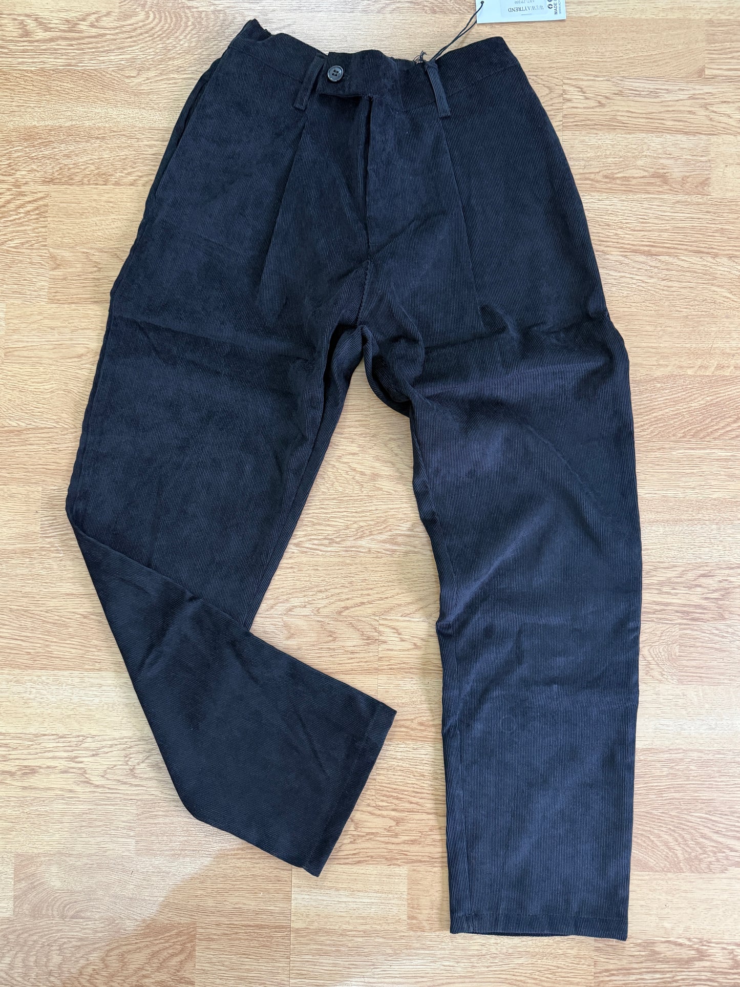 Pantalone Velluto regular black