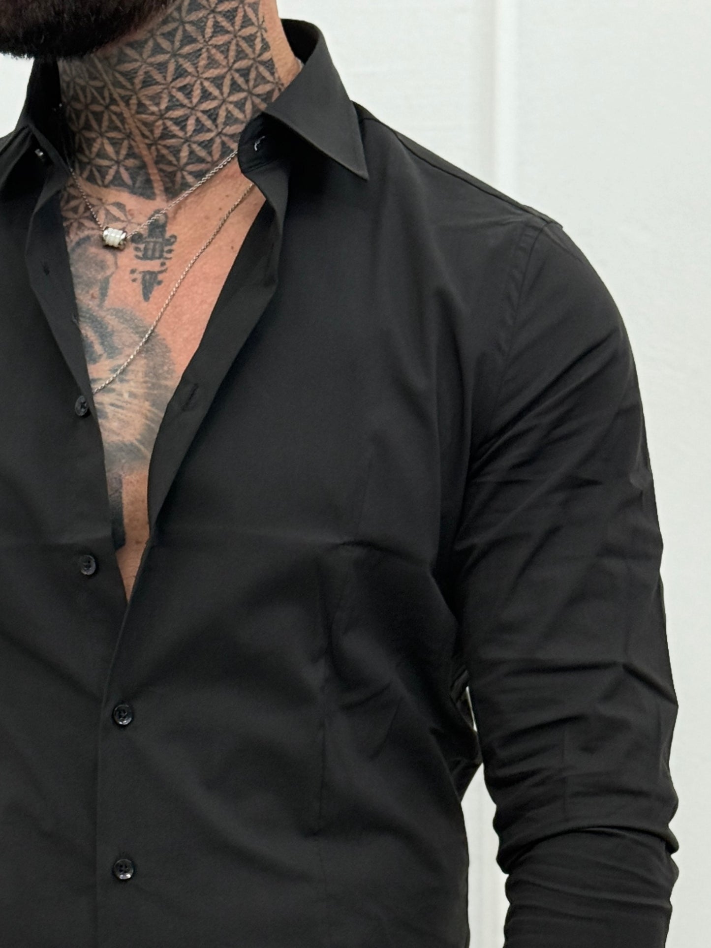 Camicia Classica Slim Fit nera