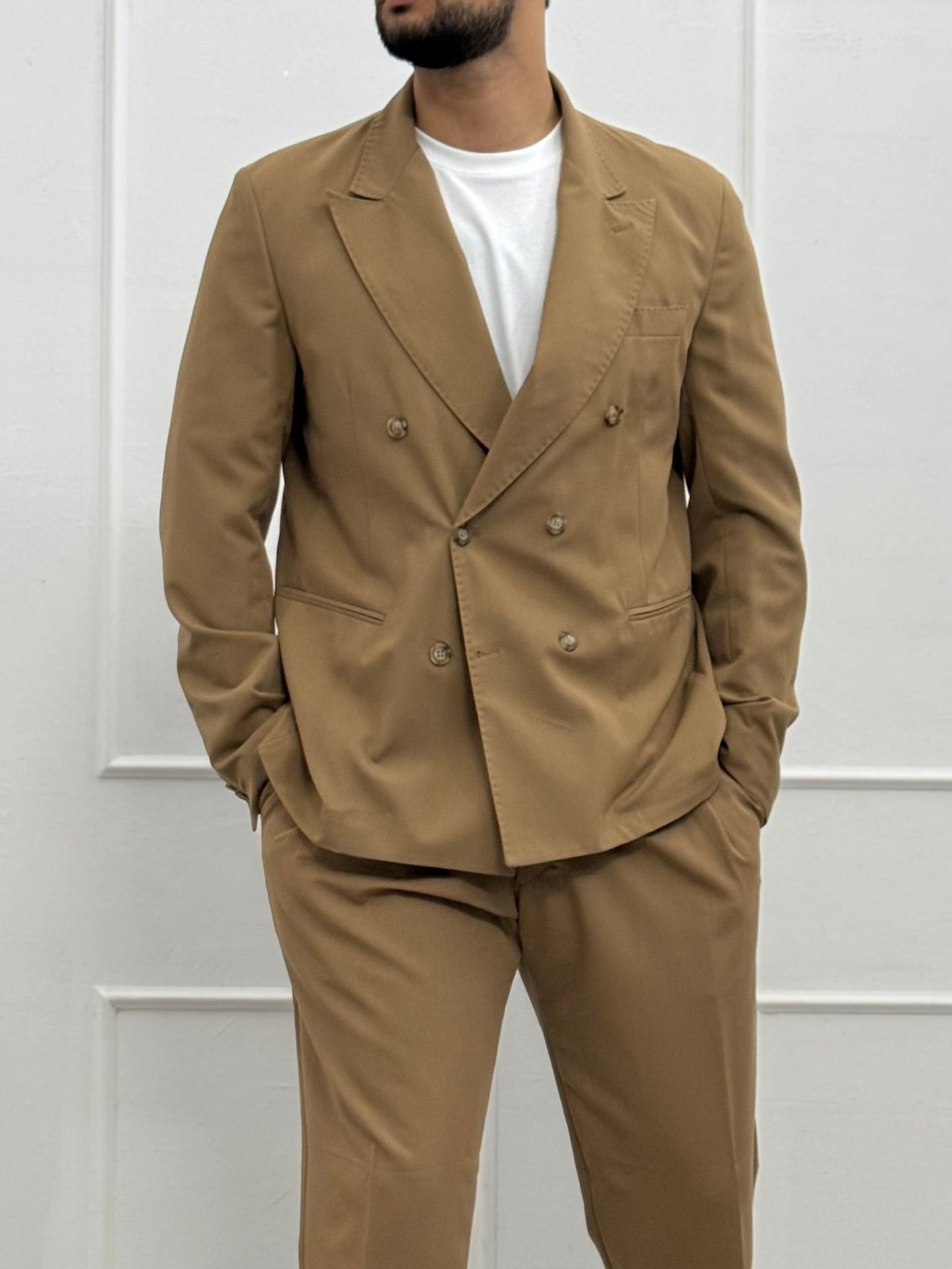 Abito Doppio Petto Oversize New camel