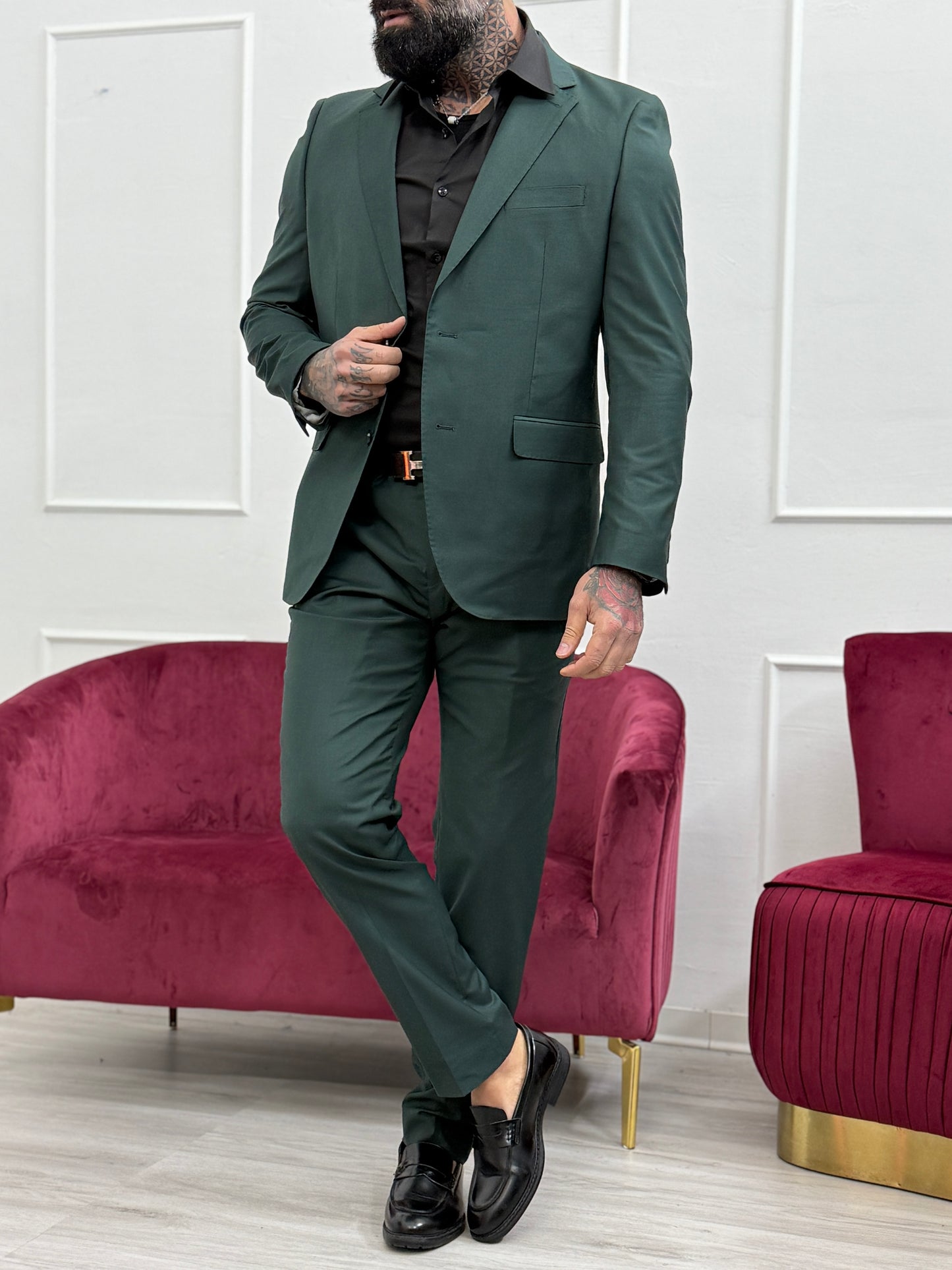 Abito Monopetto verde bottega