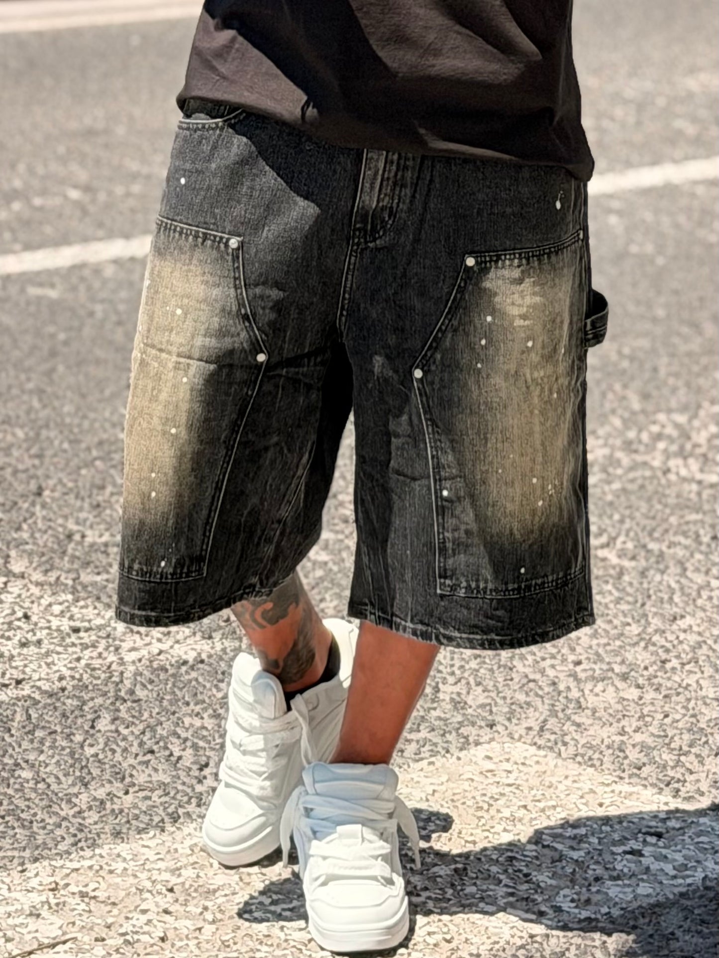 Bermuda Jeans black Diamond