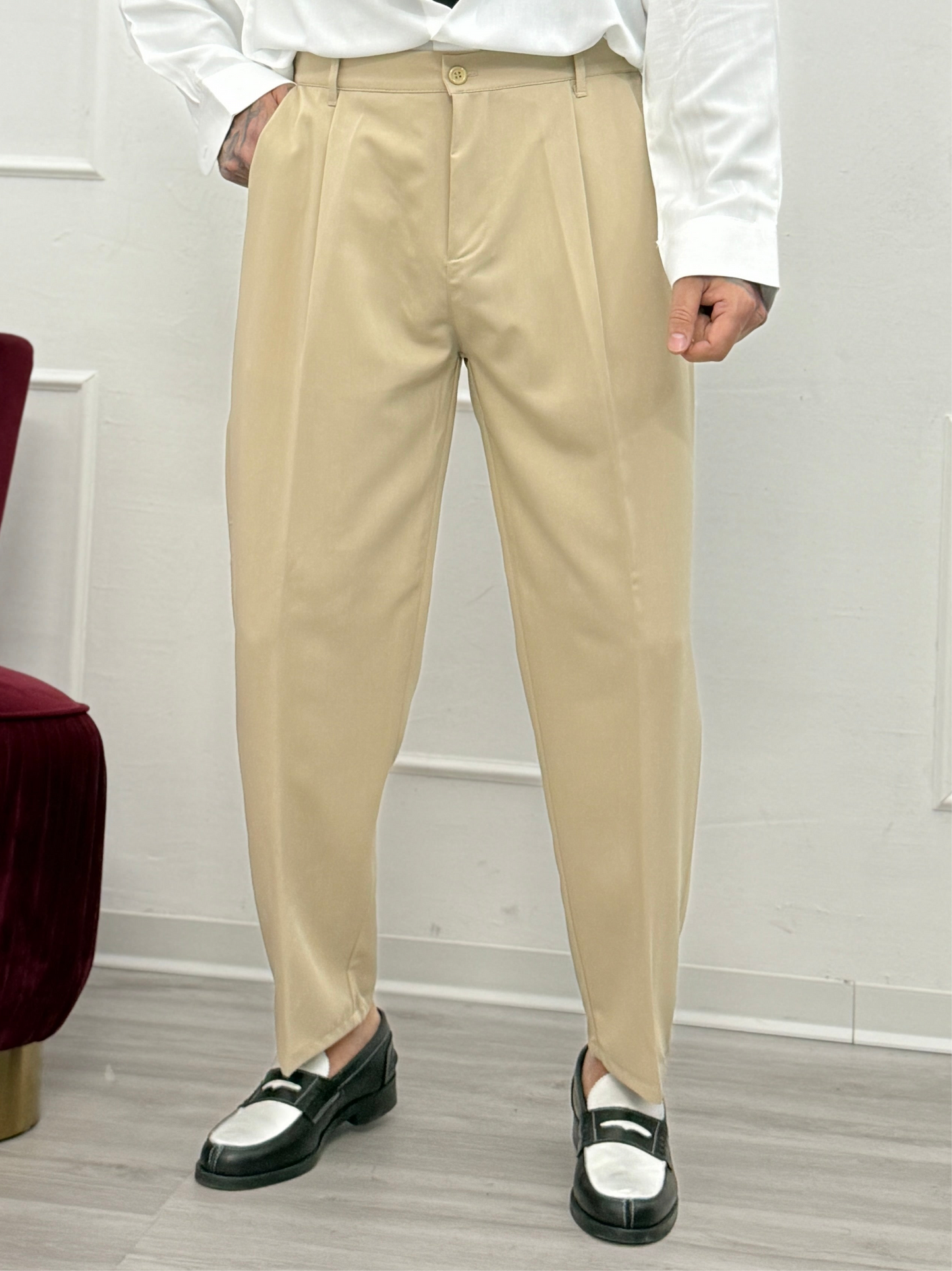 Pantalone Old Money Sabbia