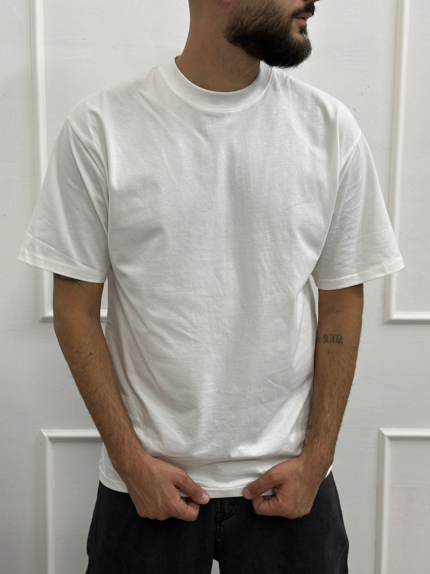 T shirt basic over white