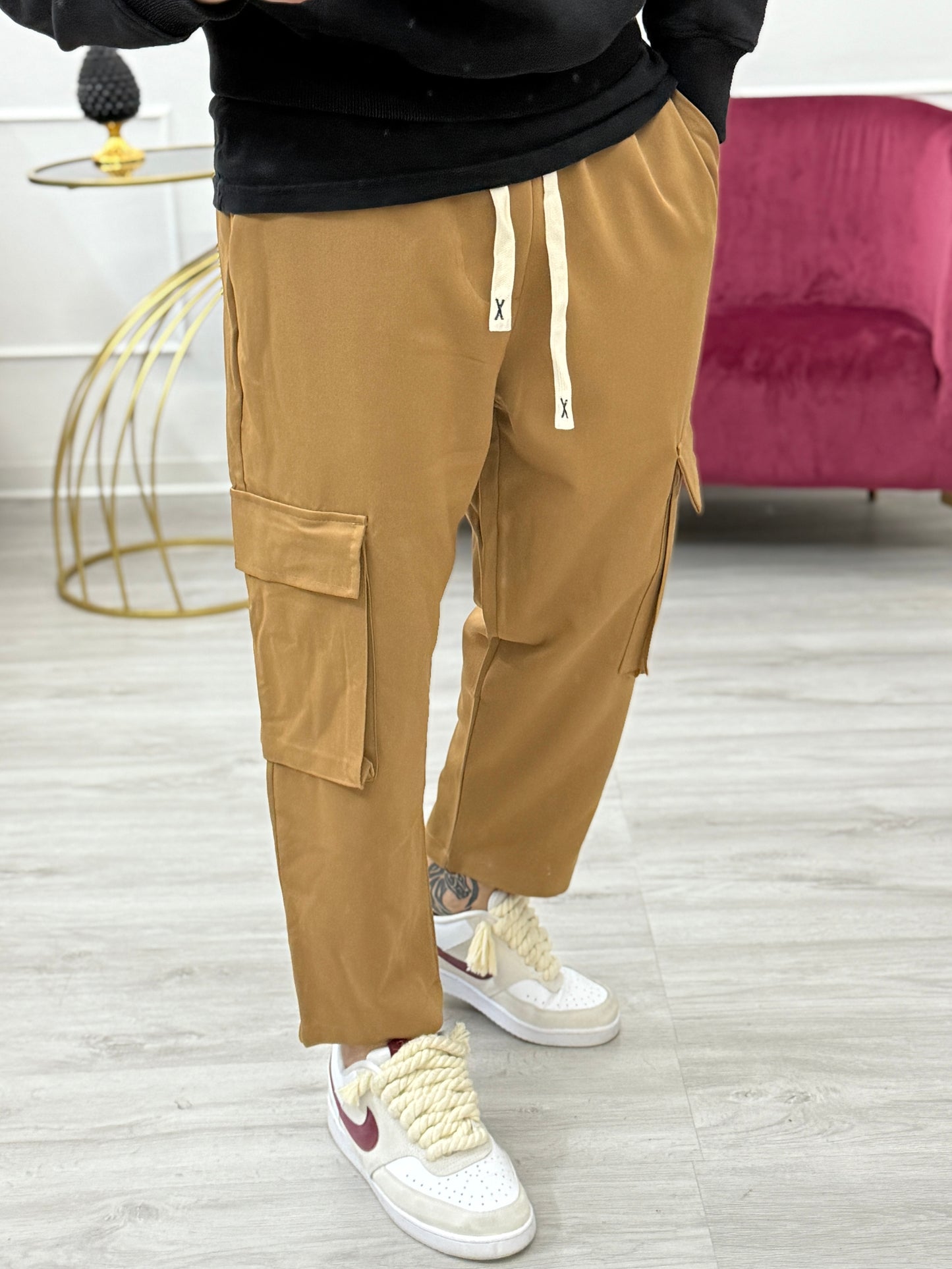 Pantalaccio cargo camel