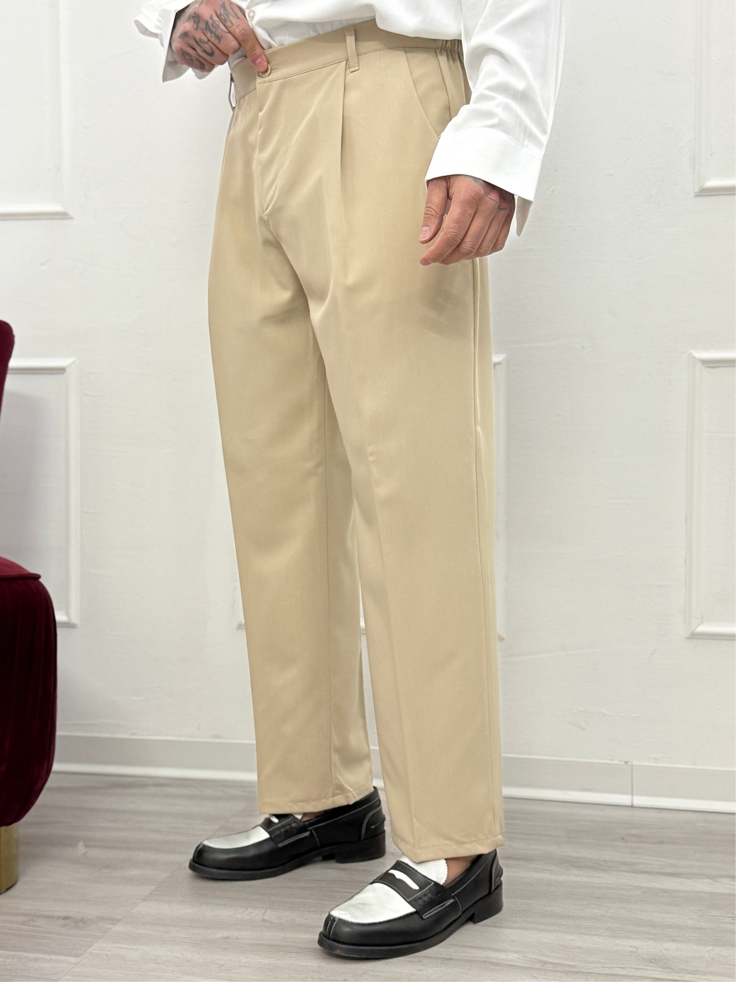 Pantalone Old Money Sabbia