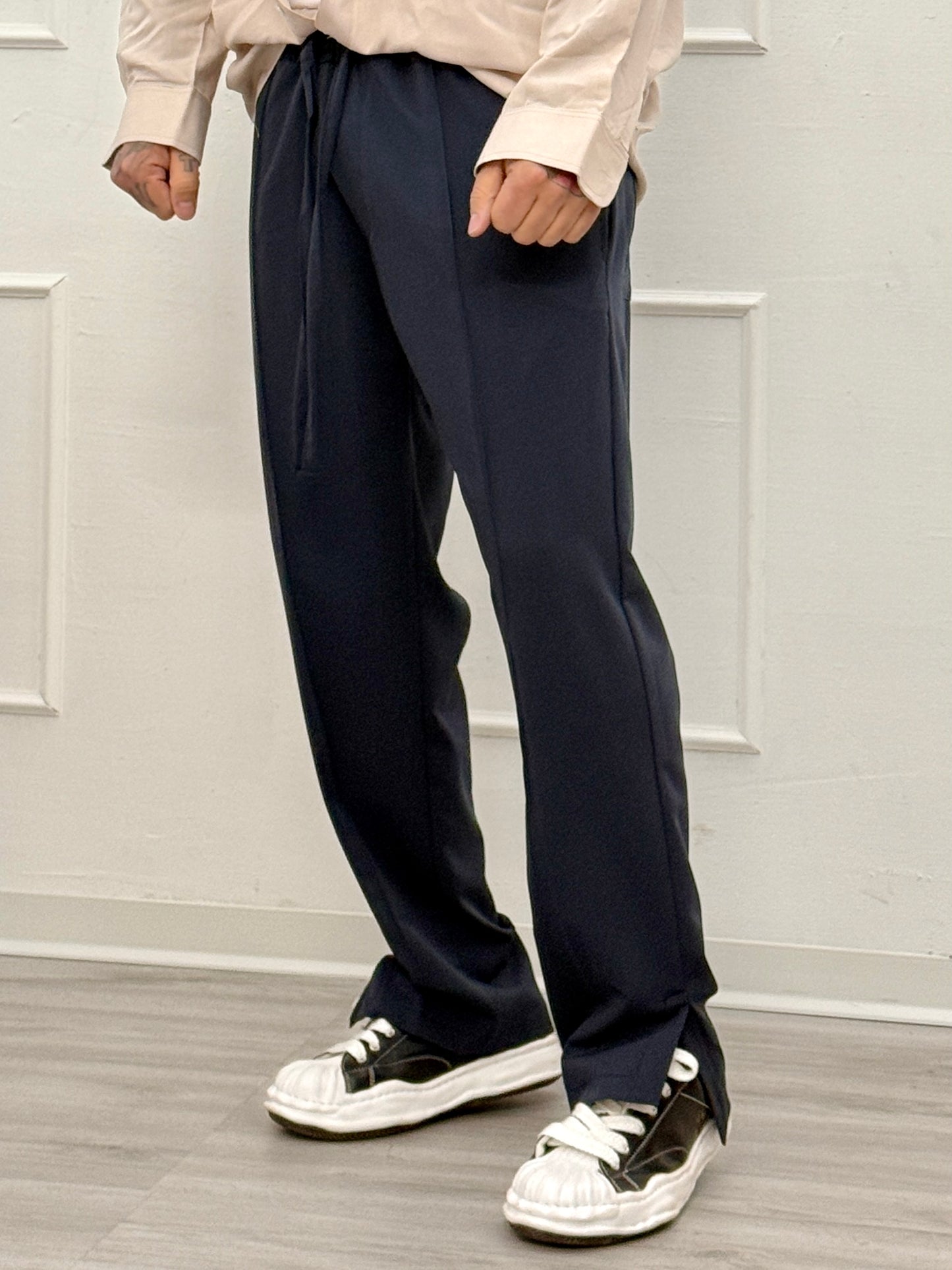 Pantalaccio fashion fondo ampio spacchetto blu navi