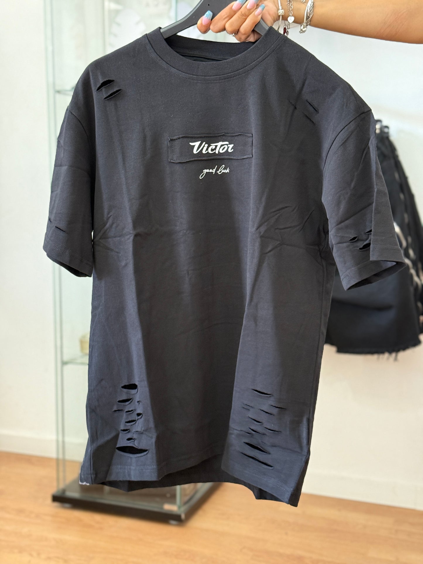 T shirt Viktor nera