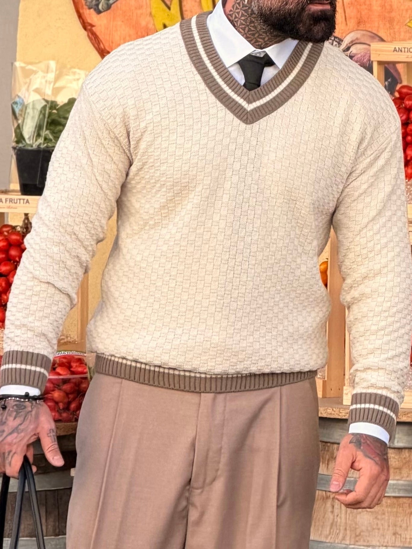 Maglia College avorio