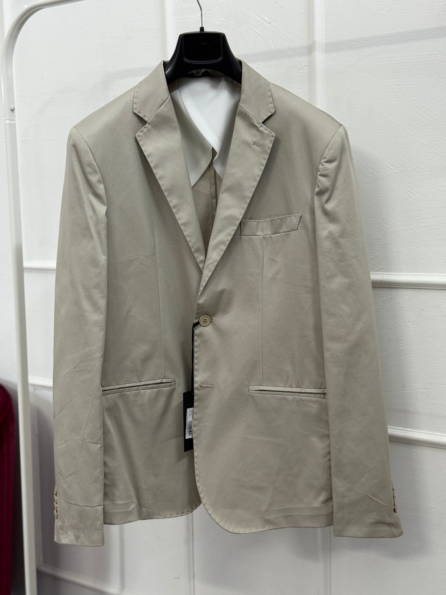 Giacca monopetto slim sabbia