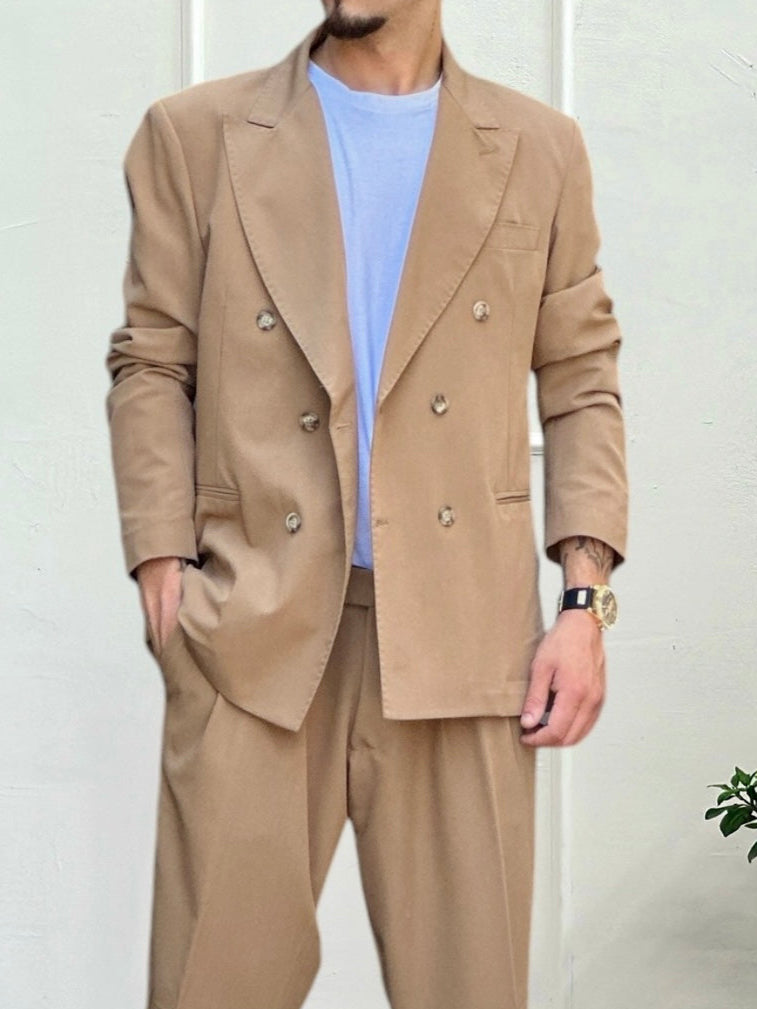 Abito Doppio Petto Oversize New sabbia