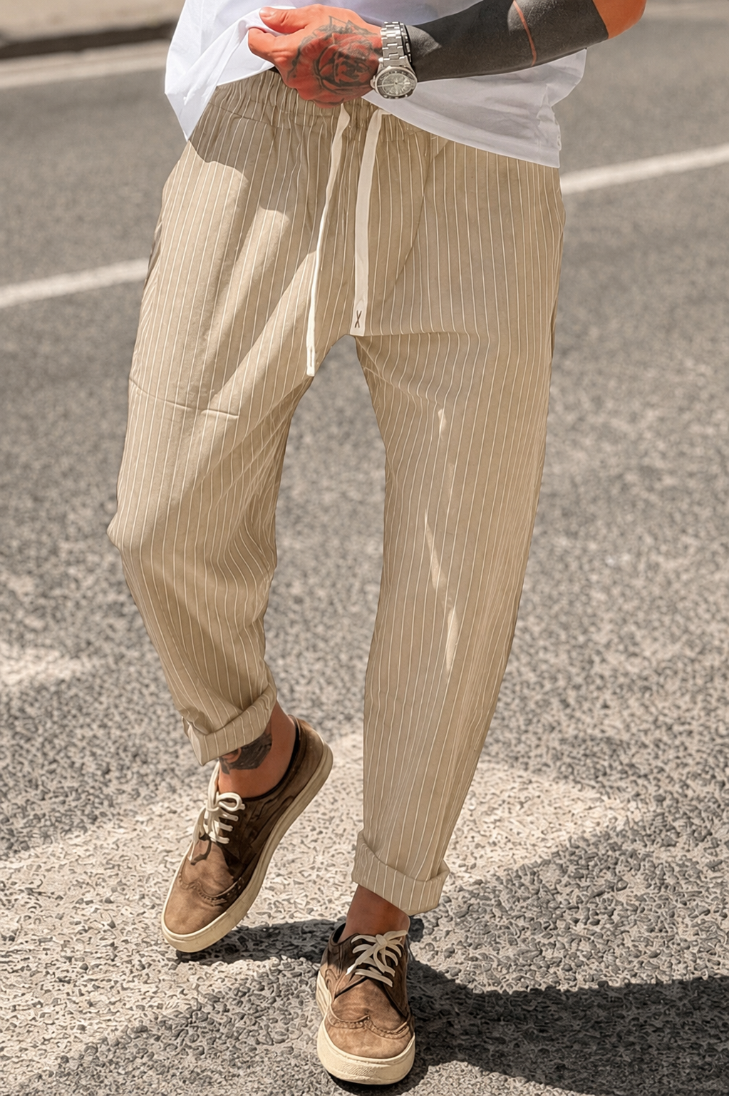 Pantafashion Gessato Sabbia