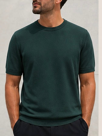 T shirt filo basic Verde