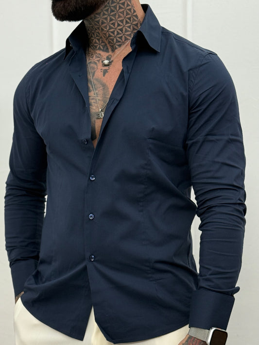 Camicia Classica Blu Navi