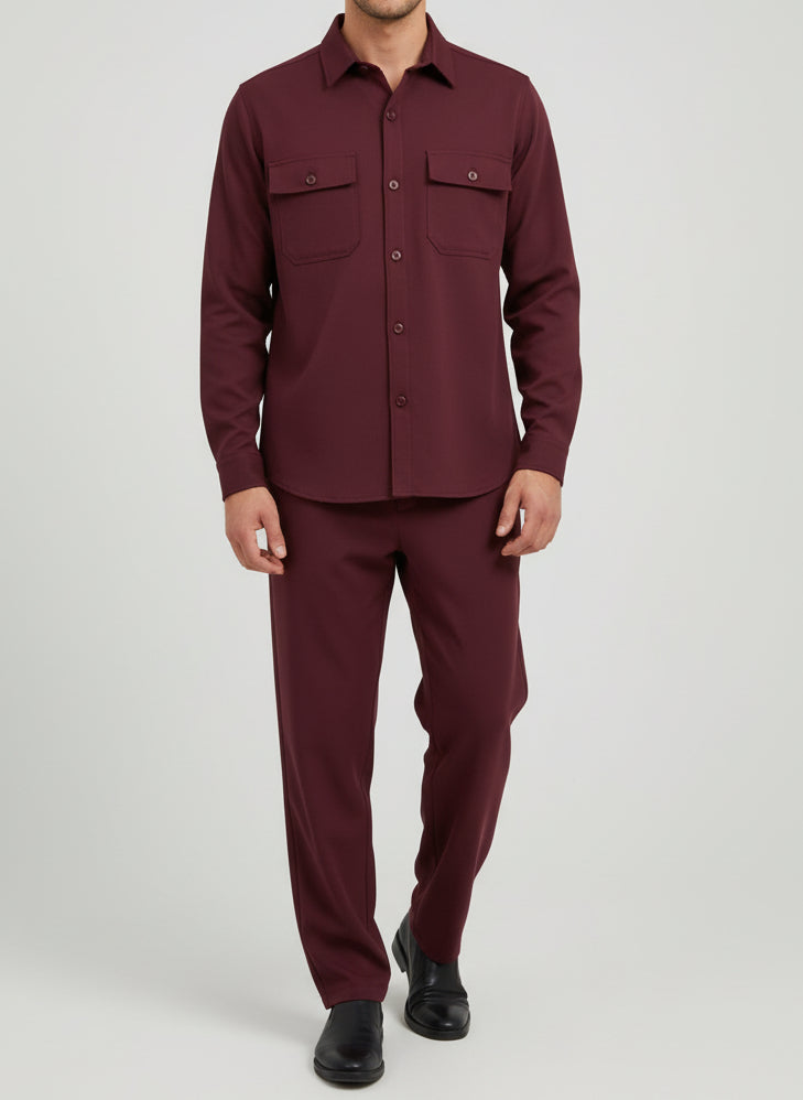 Coordinato zerogradi bordeaux