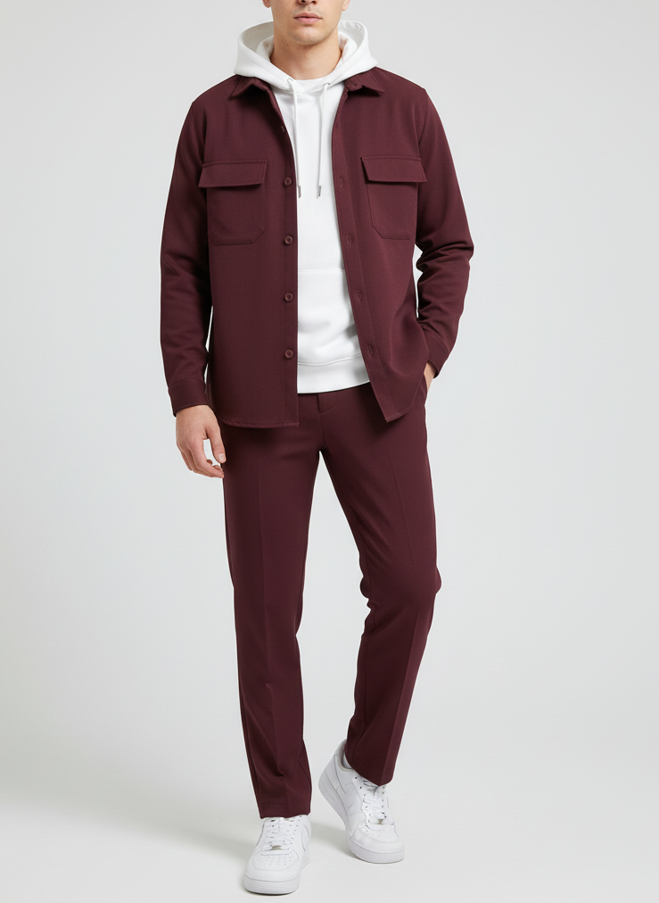 Coordinato zerogradi bordeaux