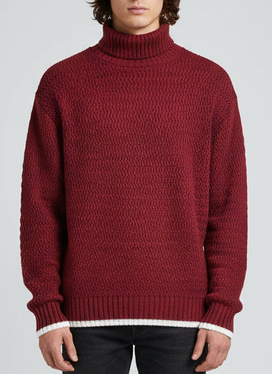 Pullover collo alto red