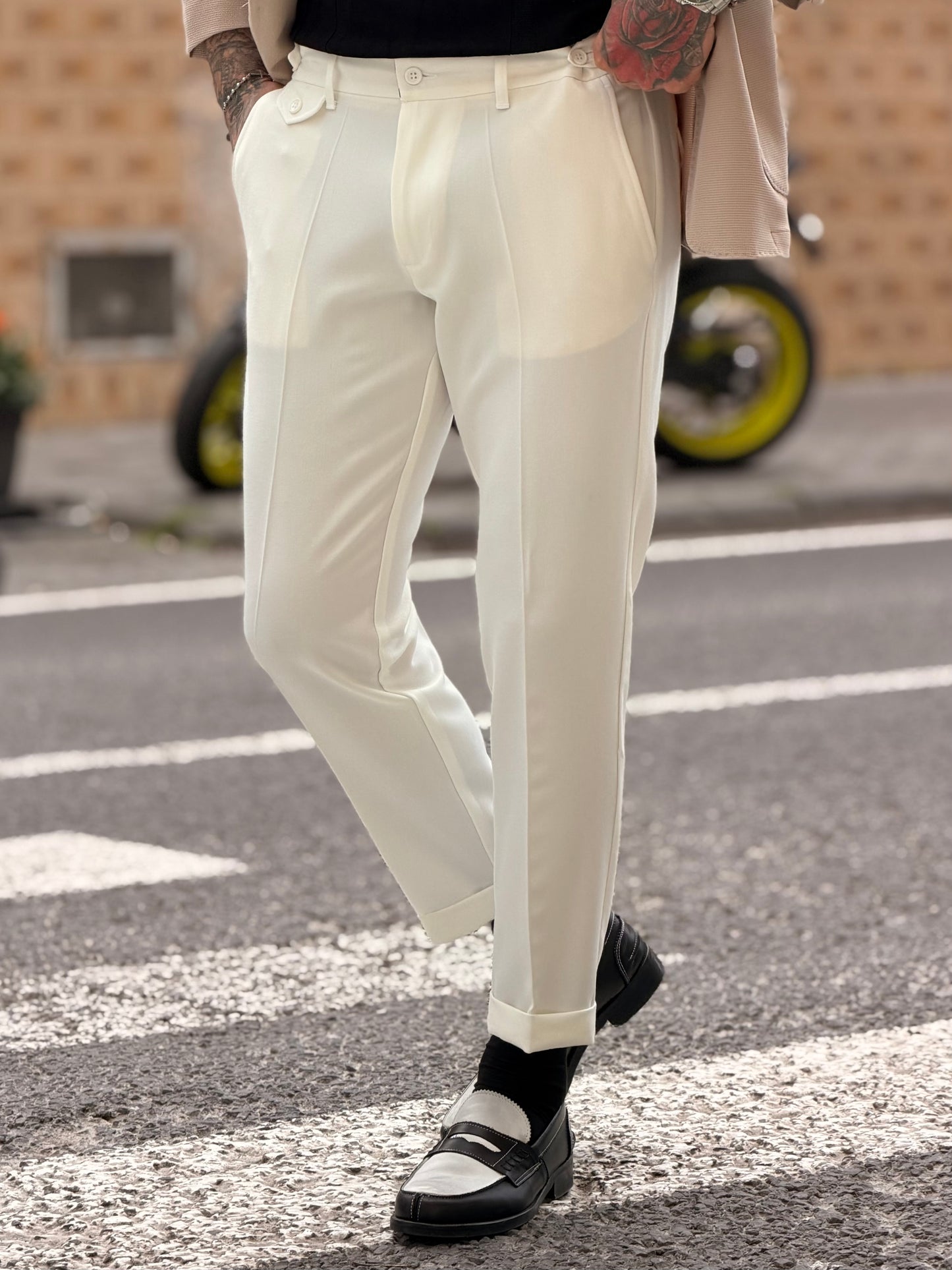 Pantalone Olanda Bianco