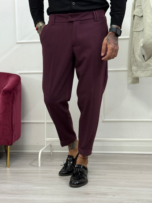 Pantalone Capri Bordeaux