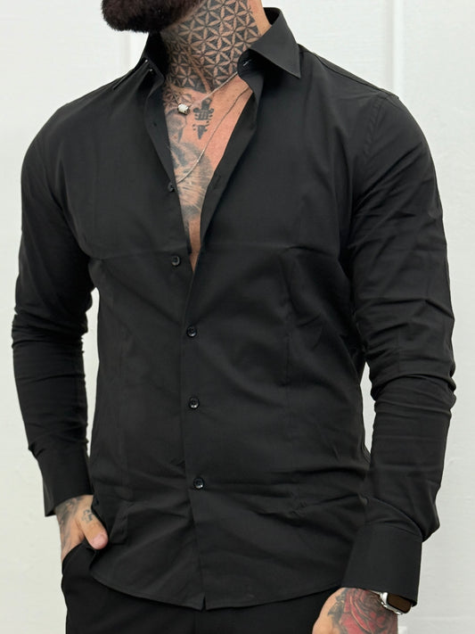 Camicia Classica Slim Fit nera