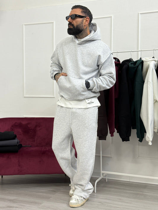 Tuta baggy cuciture grey
