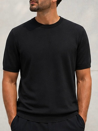 T shirt filo basic black