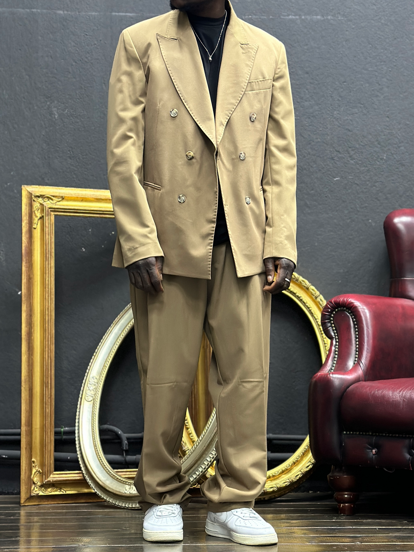 Abito Doppio Petto Oversize New camel