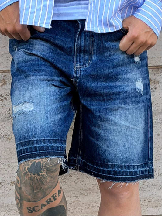 Bermuda jeans baggy