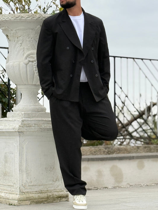 Abito Doppio Petto Oversize New nero