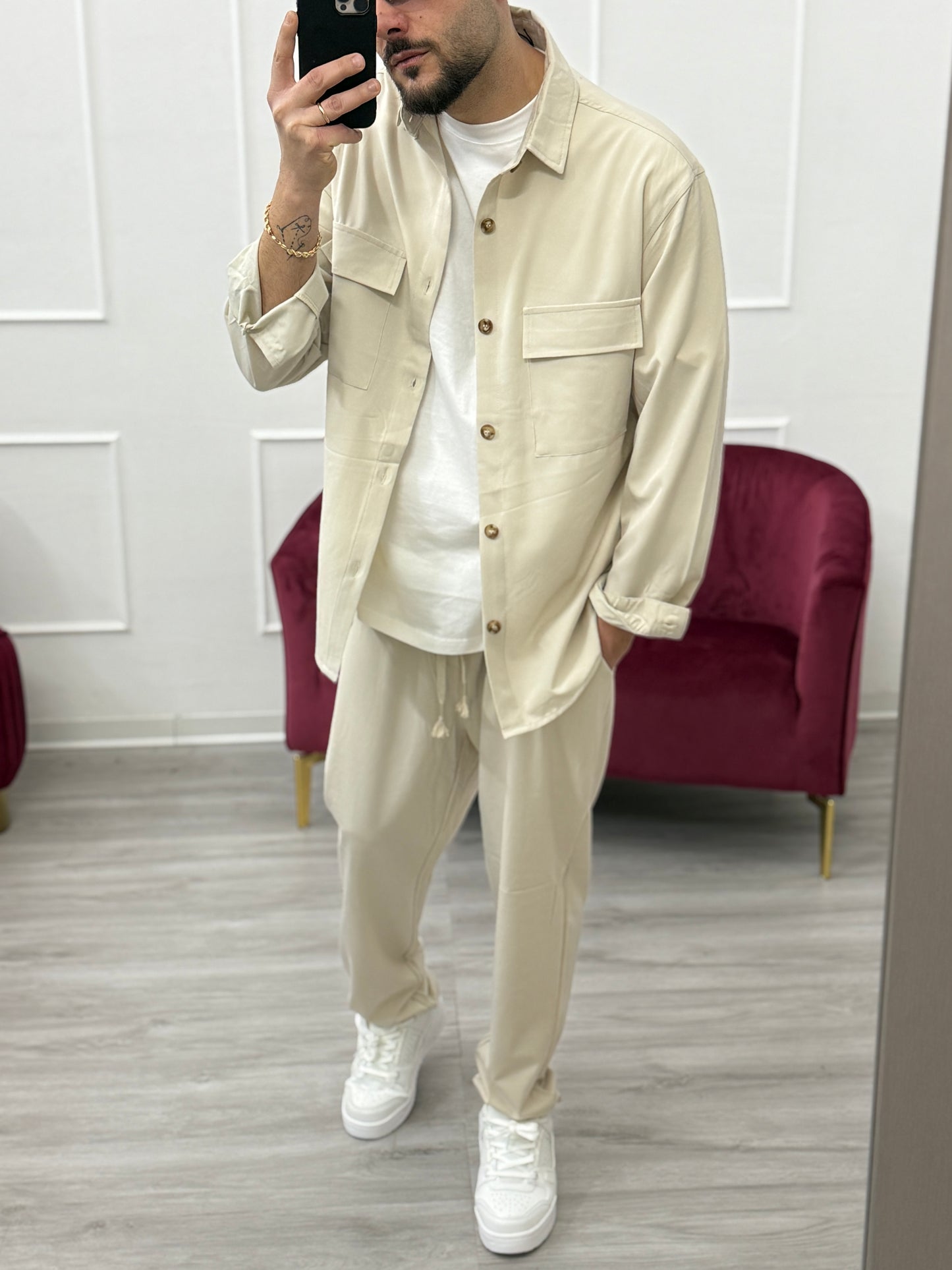Coordinato Fashion oversize sabbia