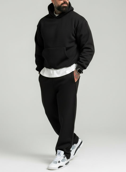 Tuta baggy cuciture black