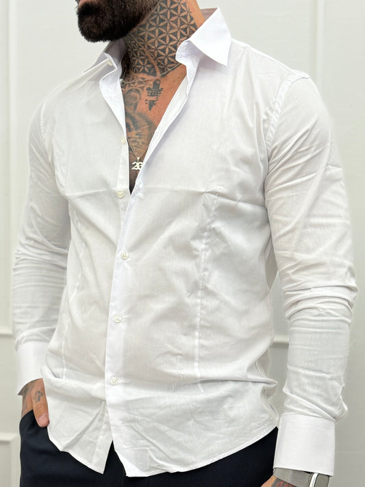 Camicia Classica Slim Fit Bianca