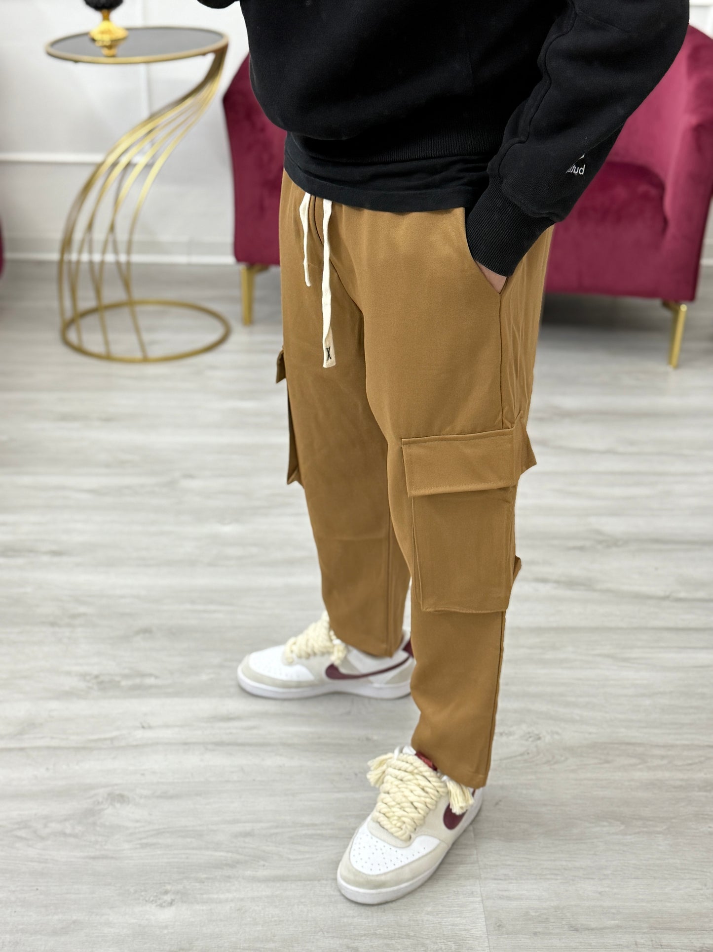 Pantalaccio cargo camel