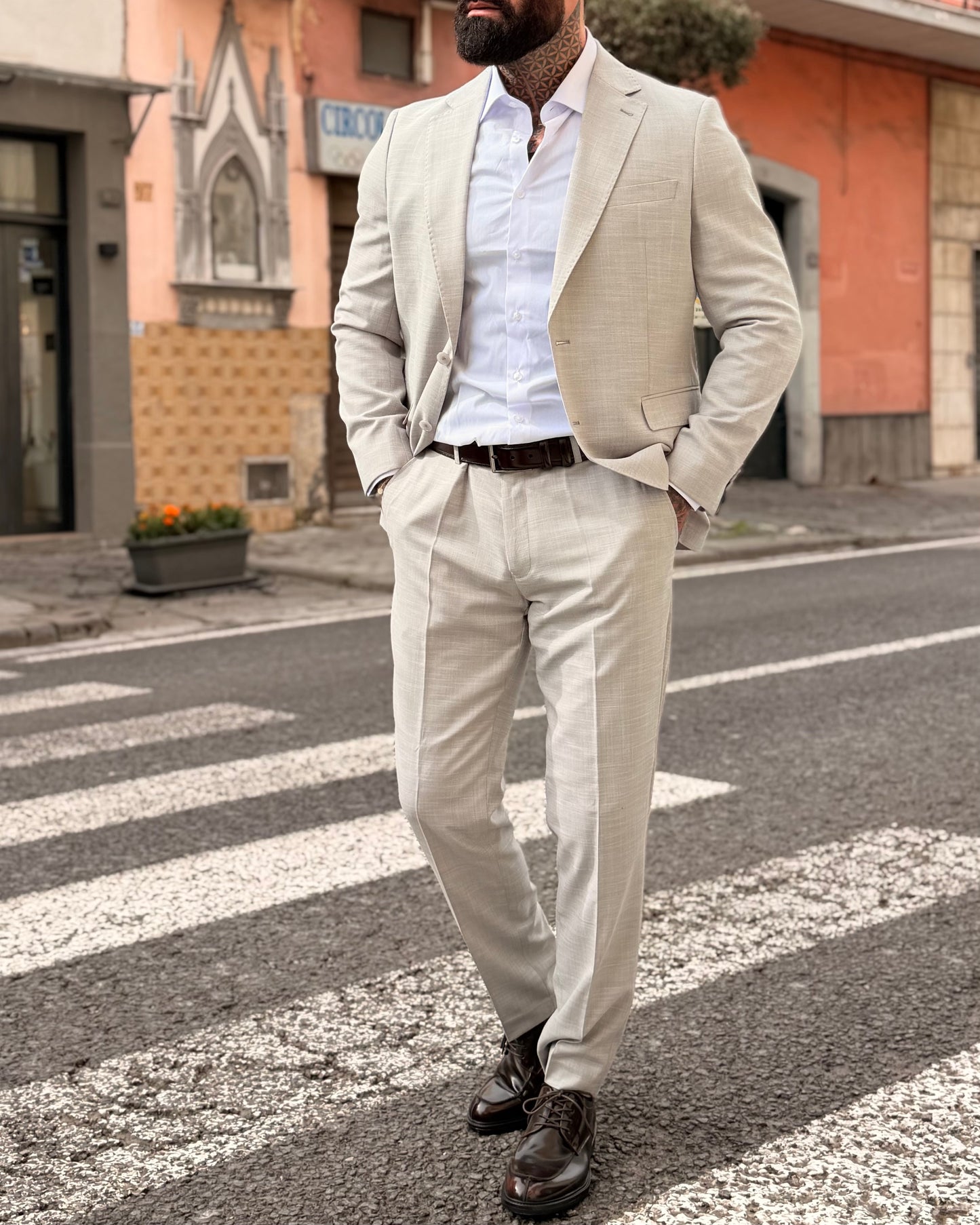 Abito Monopetto Grigio