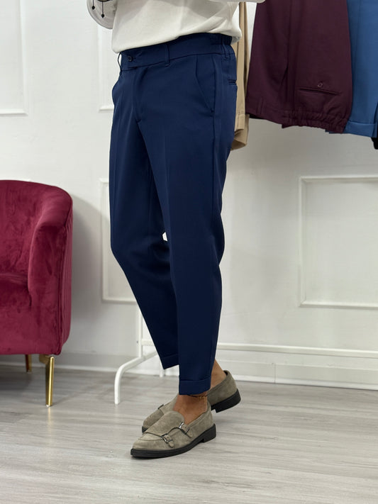 Pantalone Capri Blu navy