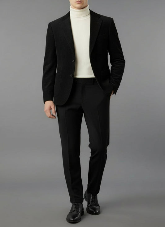 Abito Velluto Mille Righe Stretch