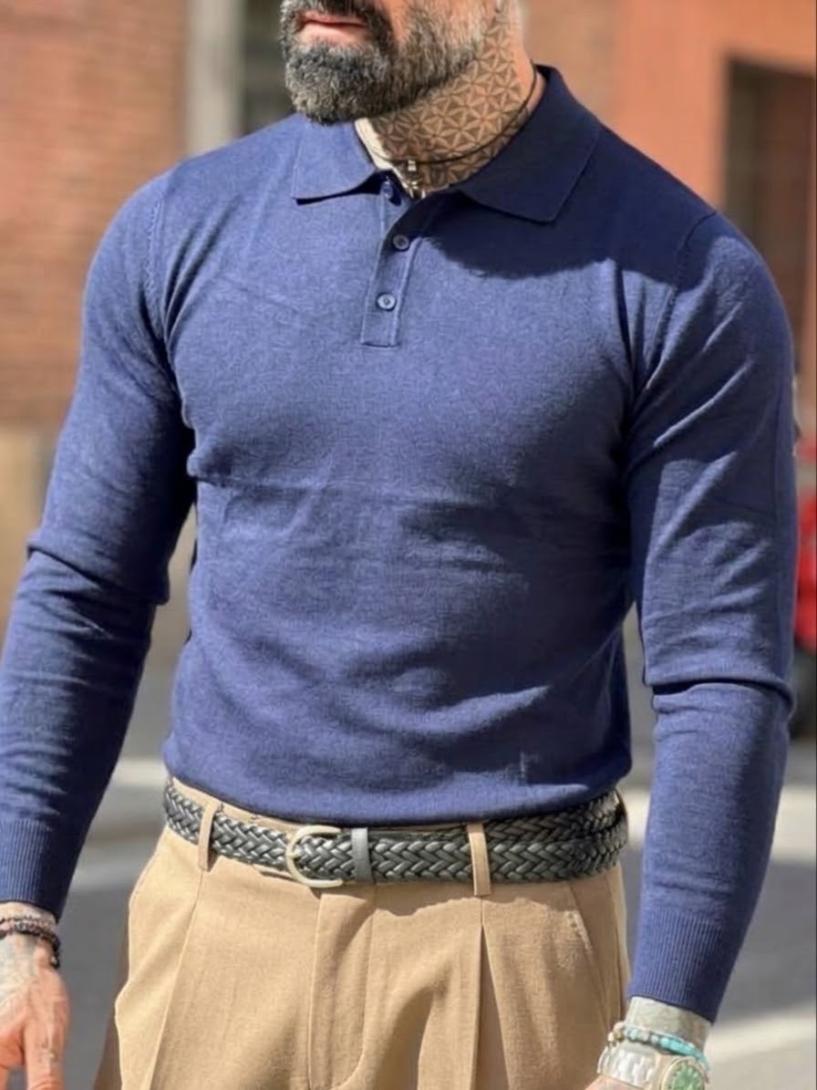 Polo in Filo BLU
