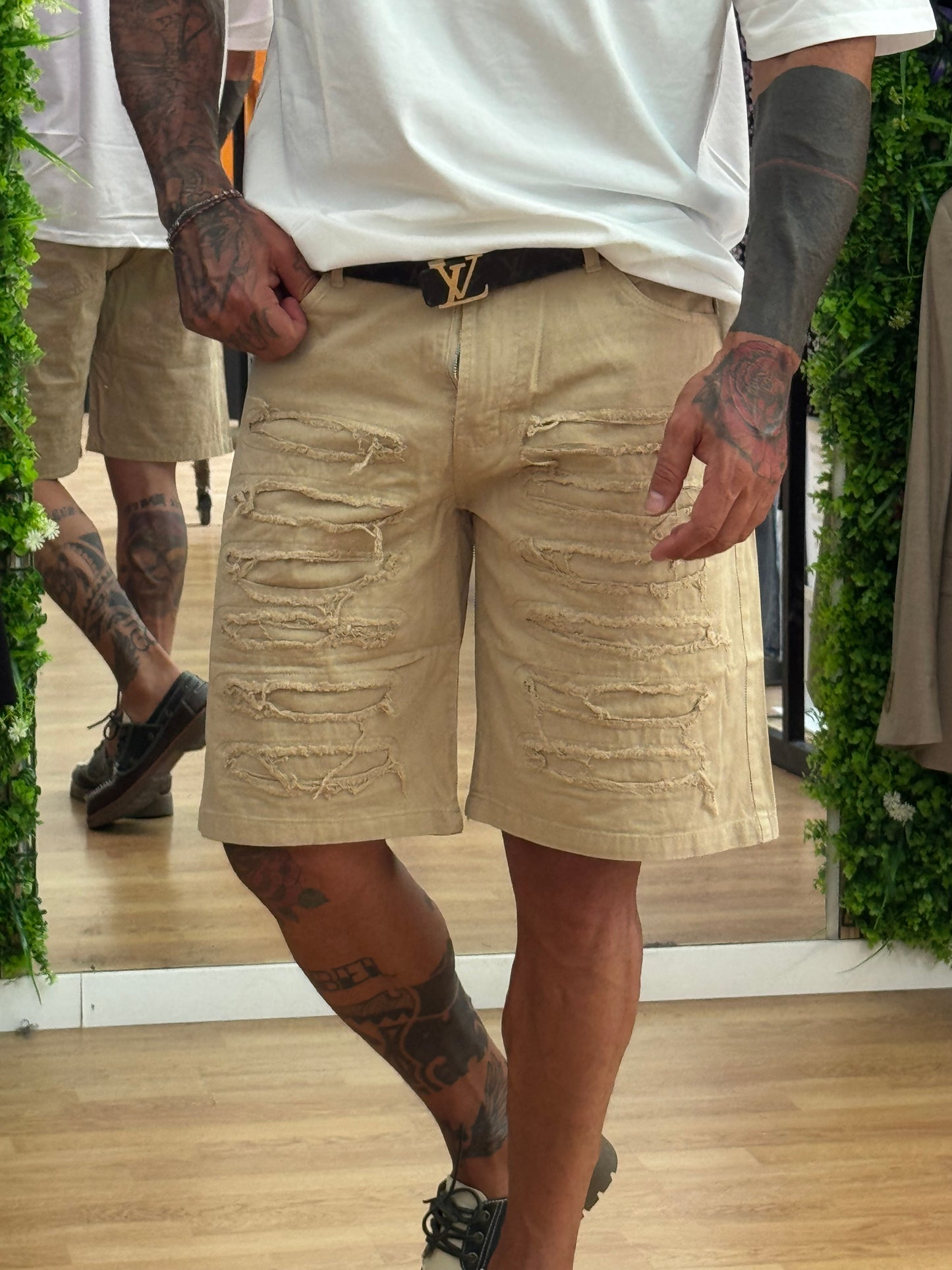 Bermuda Jeans Sabbia Rebel Edge