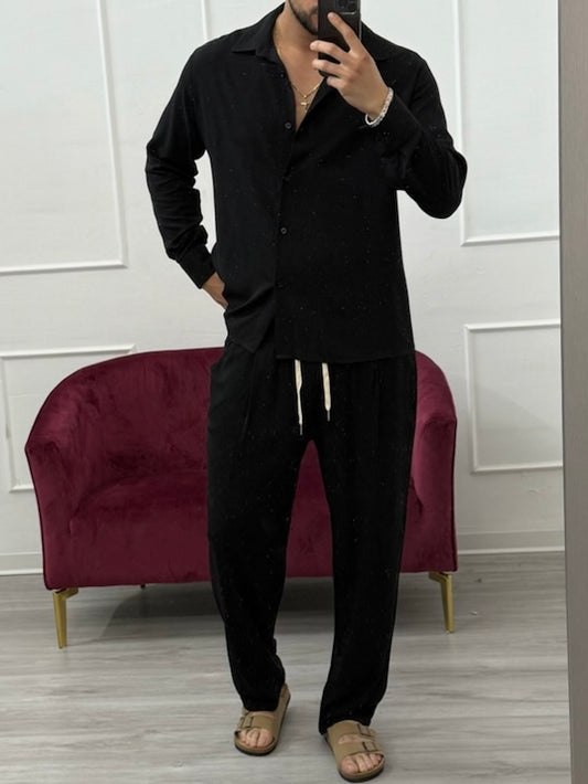 Coordinato Lino Nero