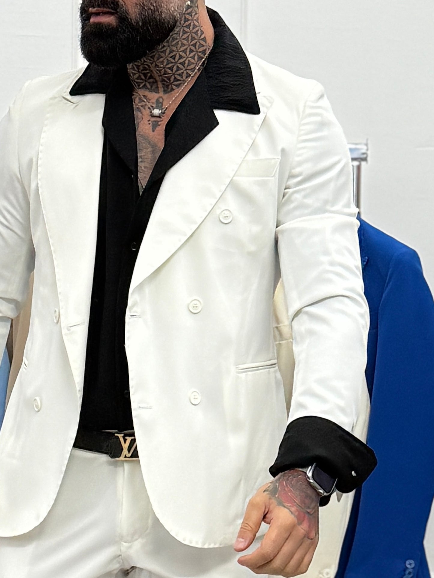 Abito doppio petto bianco